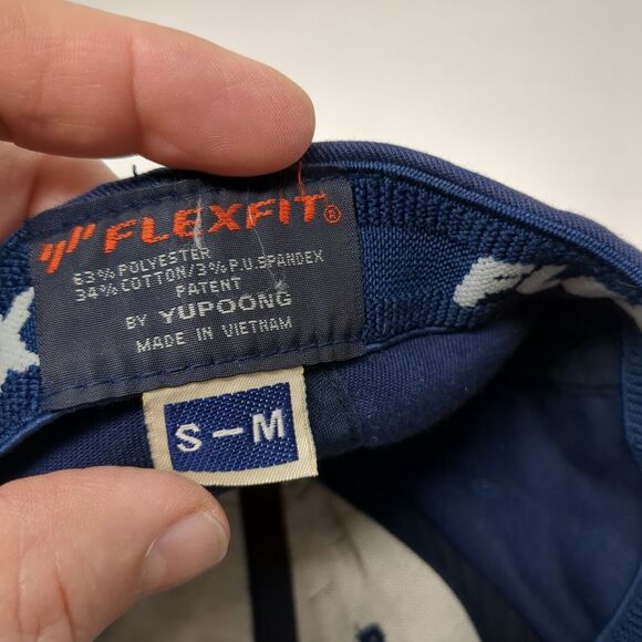 R&H Mechanical Fitted Hat Blue S/M Flexfit Embroidered 6 Panel Yupoong - Picture 8 of 8